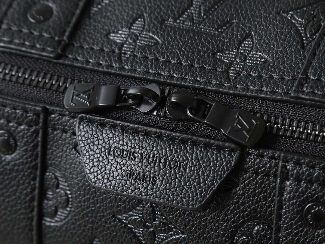 Louis Vuitton Embossed Monogram Crossbody – Noir Edition