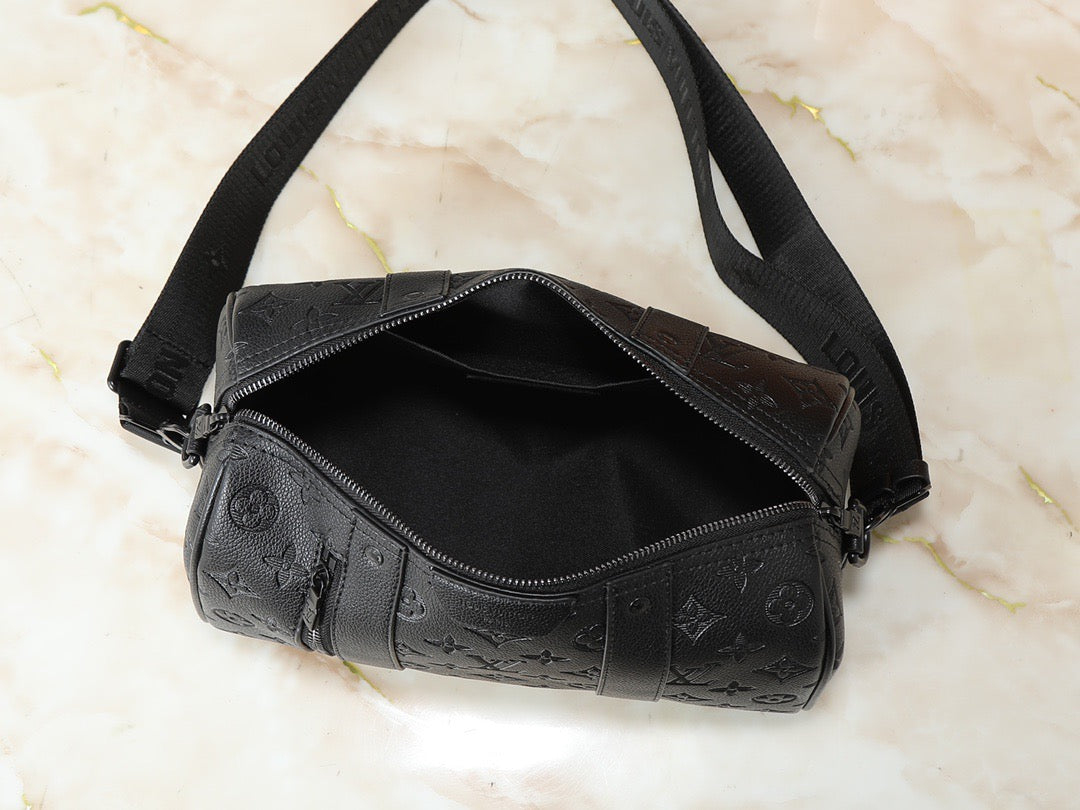 Louis Vuitton Embossed Monogram Crossbody – Noir Edition