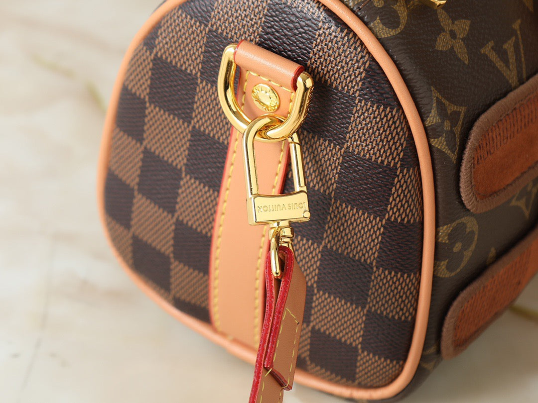 Louis Vuitton Monogram Suede Accent Handbag – Heritage Remix Edition