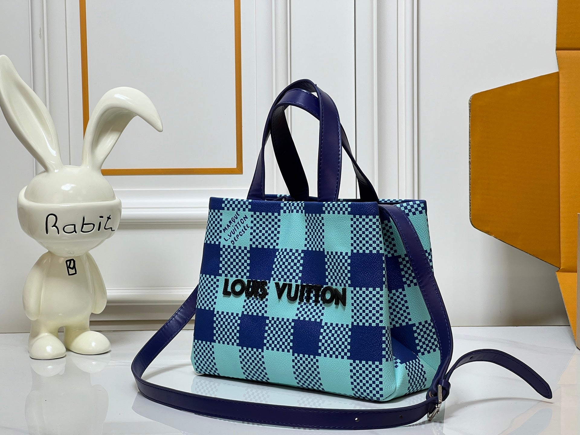 Louis Vuitton Pixel Checkered Tote – Digital Monogram Edition