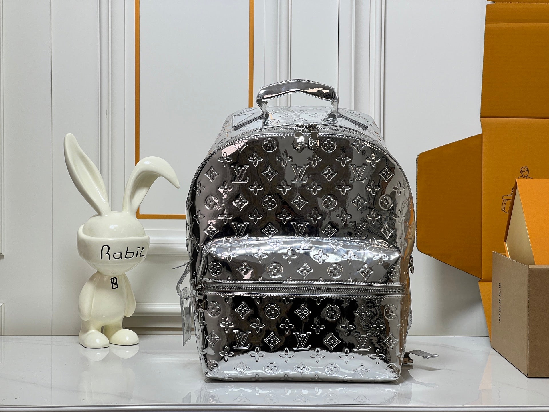 Louis Vuitton Metallic Monogram Backpack – Futuristic Luxe Edition
