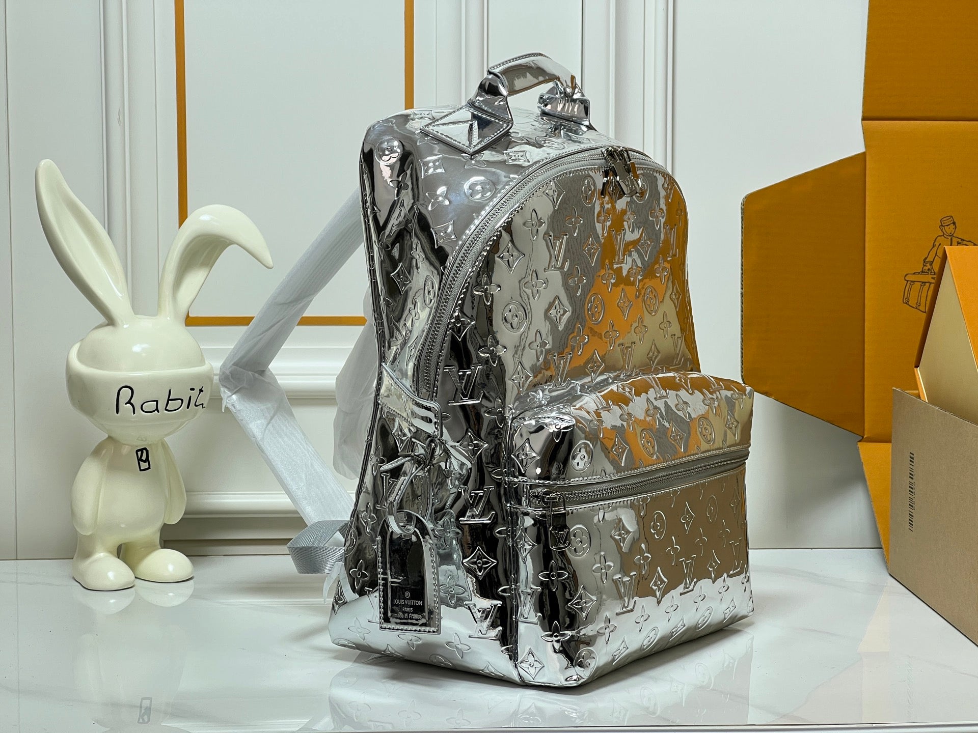 Louis Vuitton Metallic Monogram Backpack – Futuristic Luxe Edition