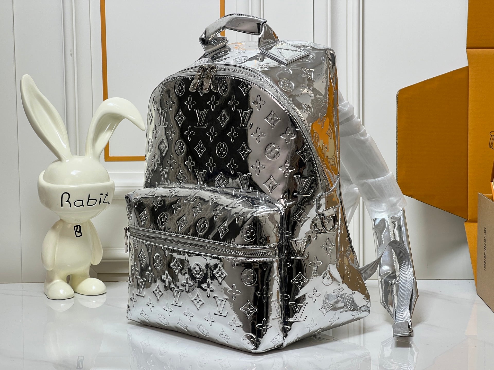 Louis Vuitton Metallic Monogram Backpack – Futuristic Luxe Edition