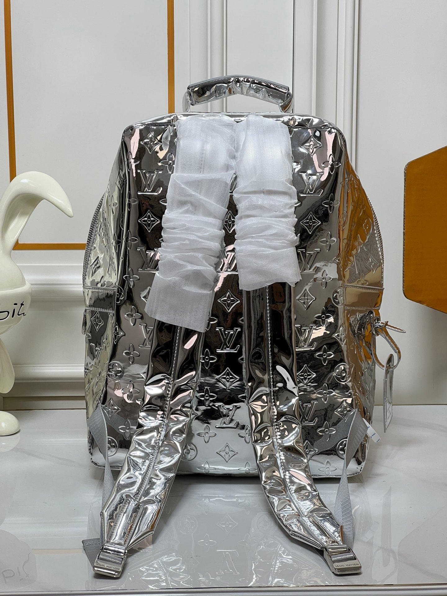 Louis Vuitton Metallic Monogram Backpack – Futuristic Luxe Edition