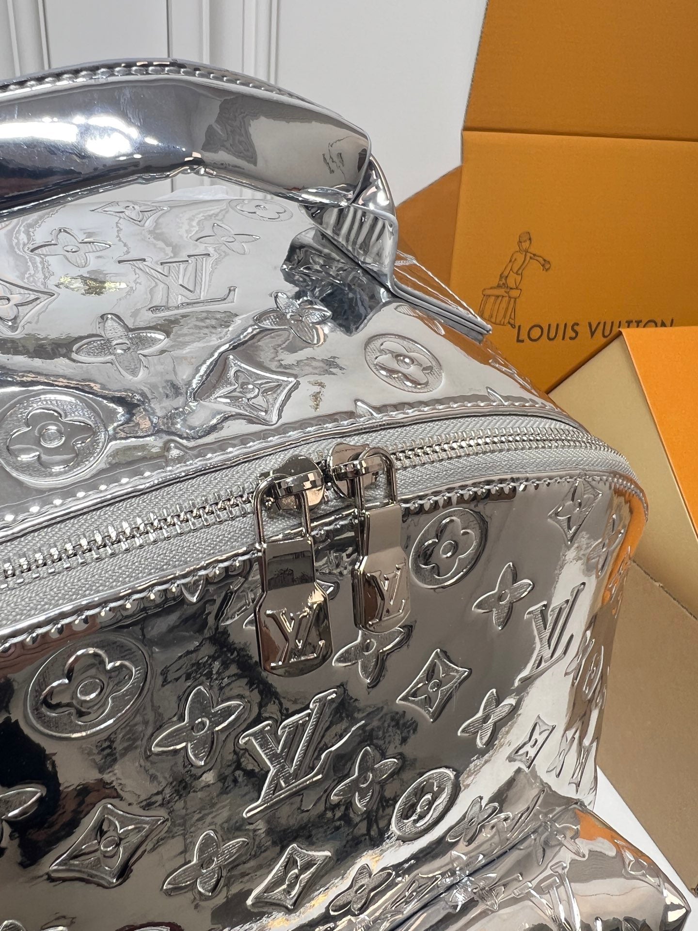 Louis Vuitton Metallic Monogram Backpack – Futuristic Luxe Edition