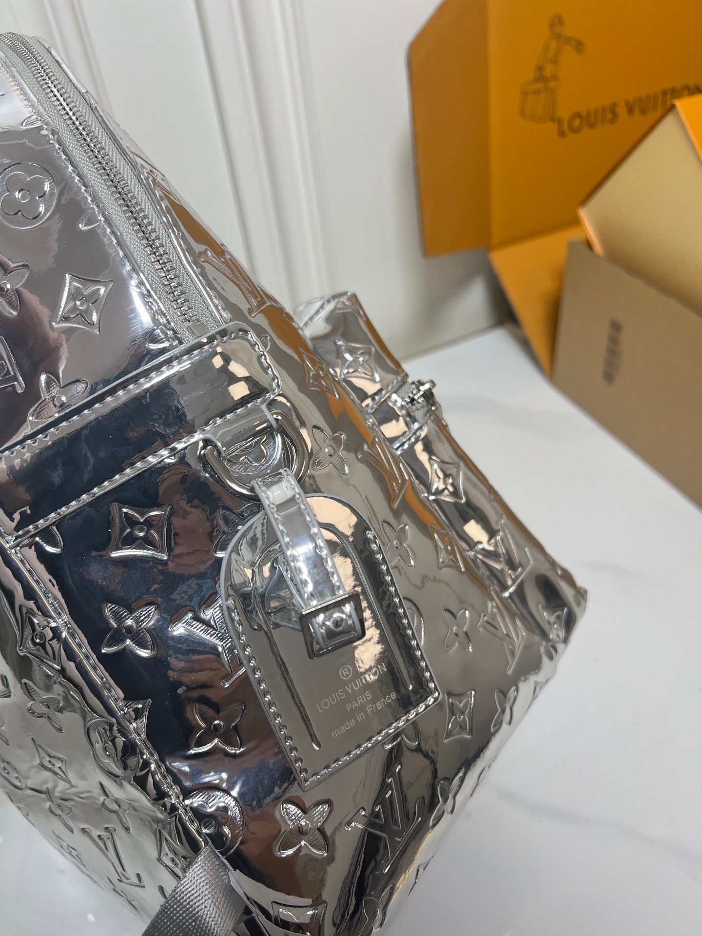 Louis Vuitton Metallic Monogram Backpack – Futuristic Luxe Edition