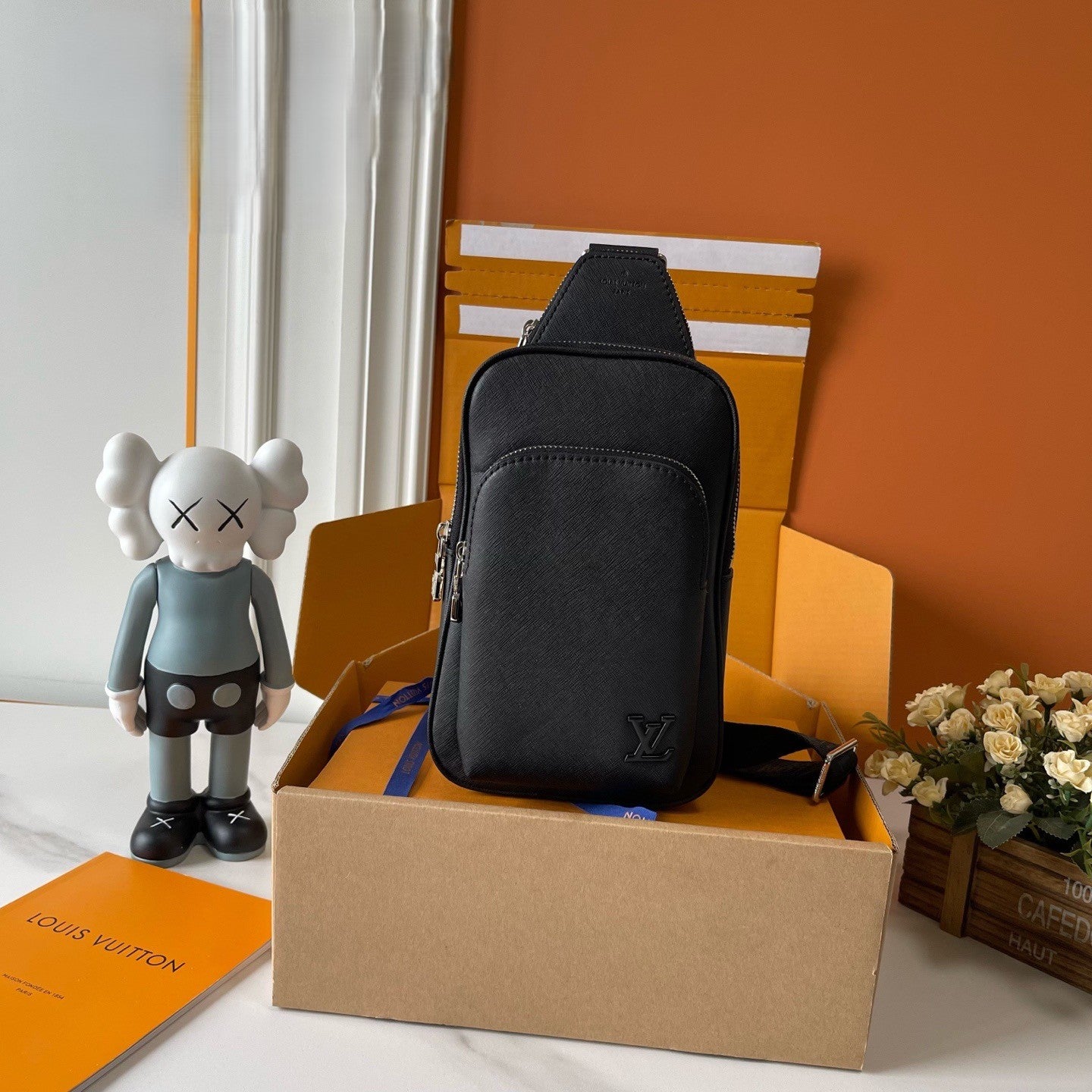 Louis Vuitton Black Leather Briefcase – Executive Luxe Edition