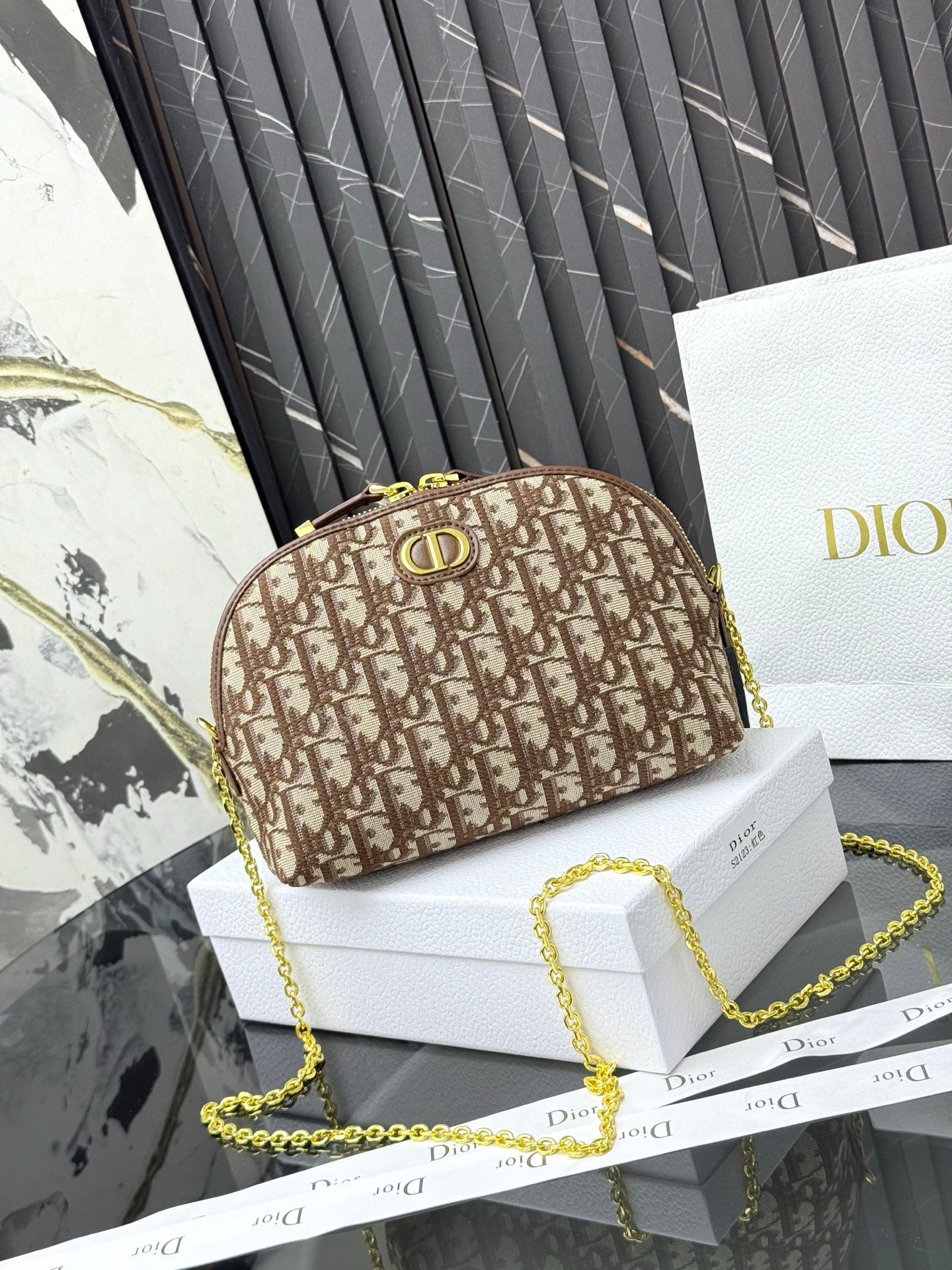 Dior Monogram Cosmetic Pouch Collection – CD Charm Series