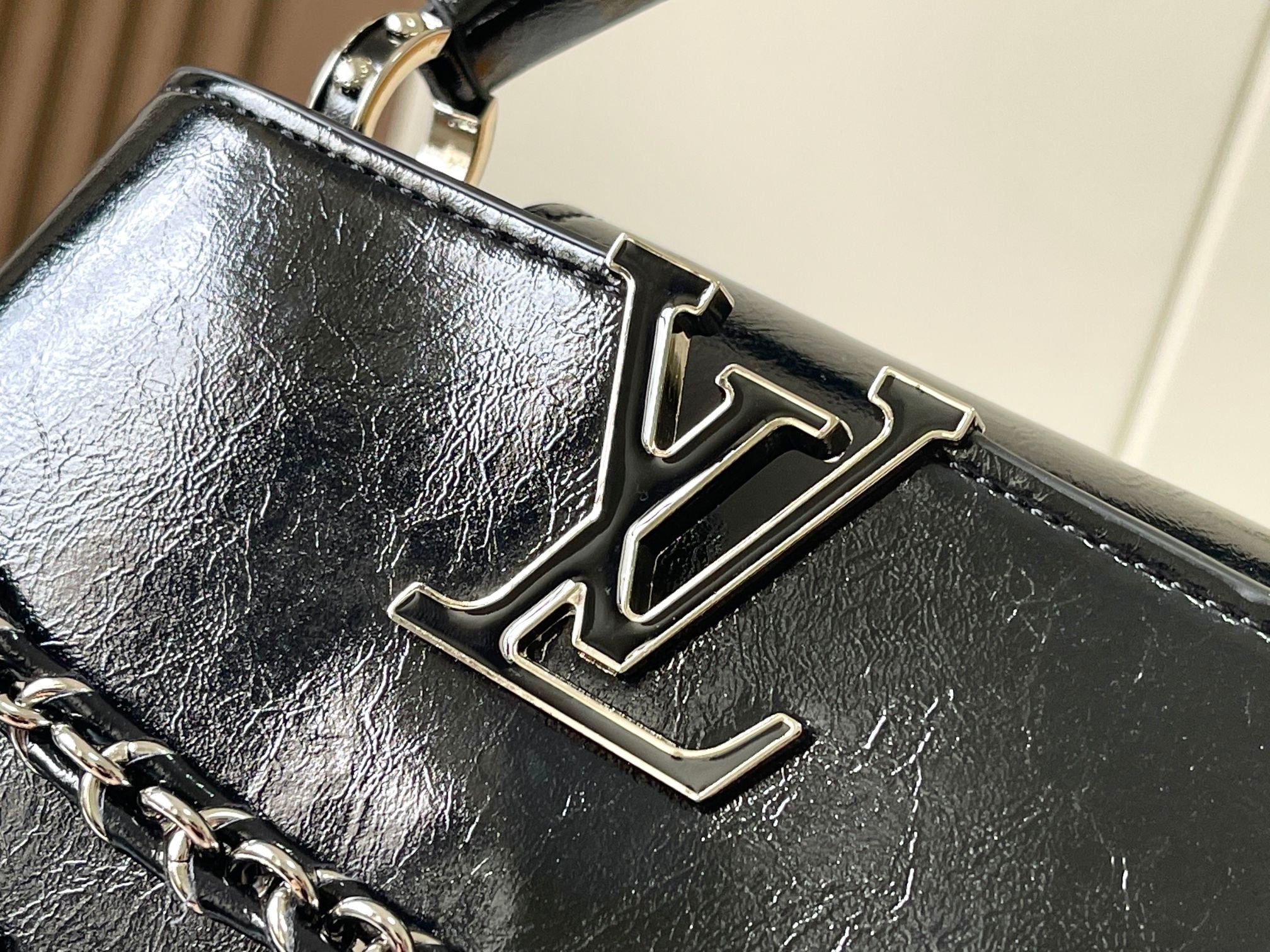 Louis Vuitton Metallic Logo Handbag Collection – Dual Size Luxe Series