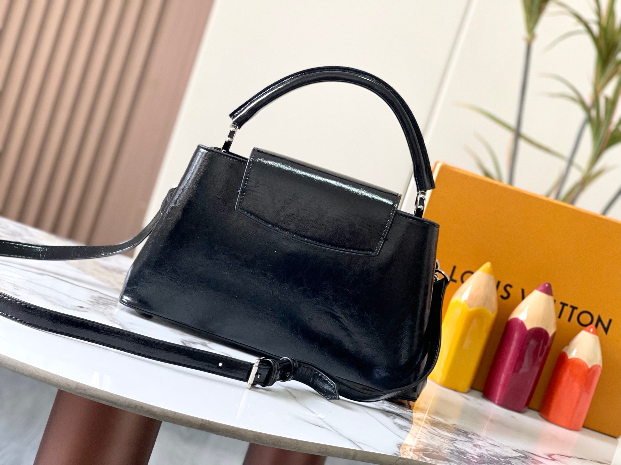 Louis Vuitton Metallic Logo Handbag Collection – Dual Size Luxe Series