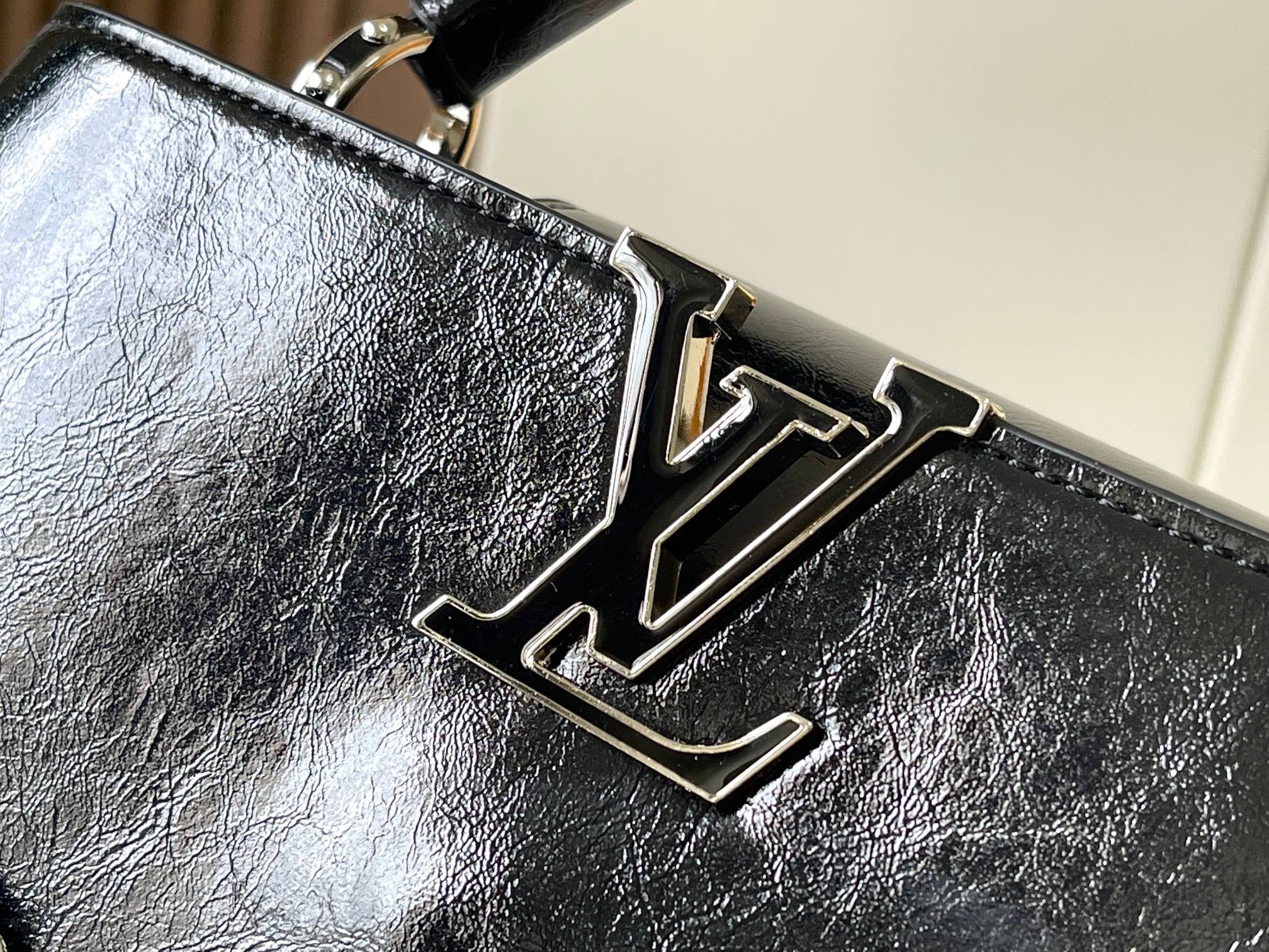 Louis Vuitton Metallic Logo Handbag Collection – Dual Size Luxe Series