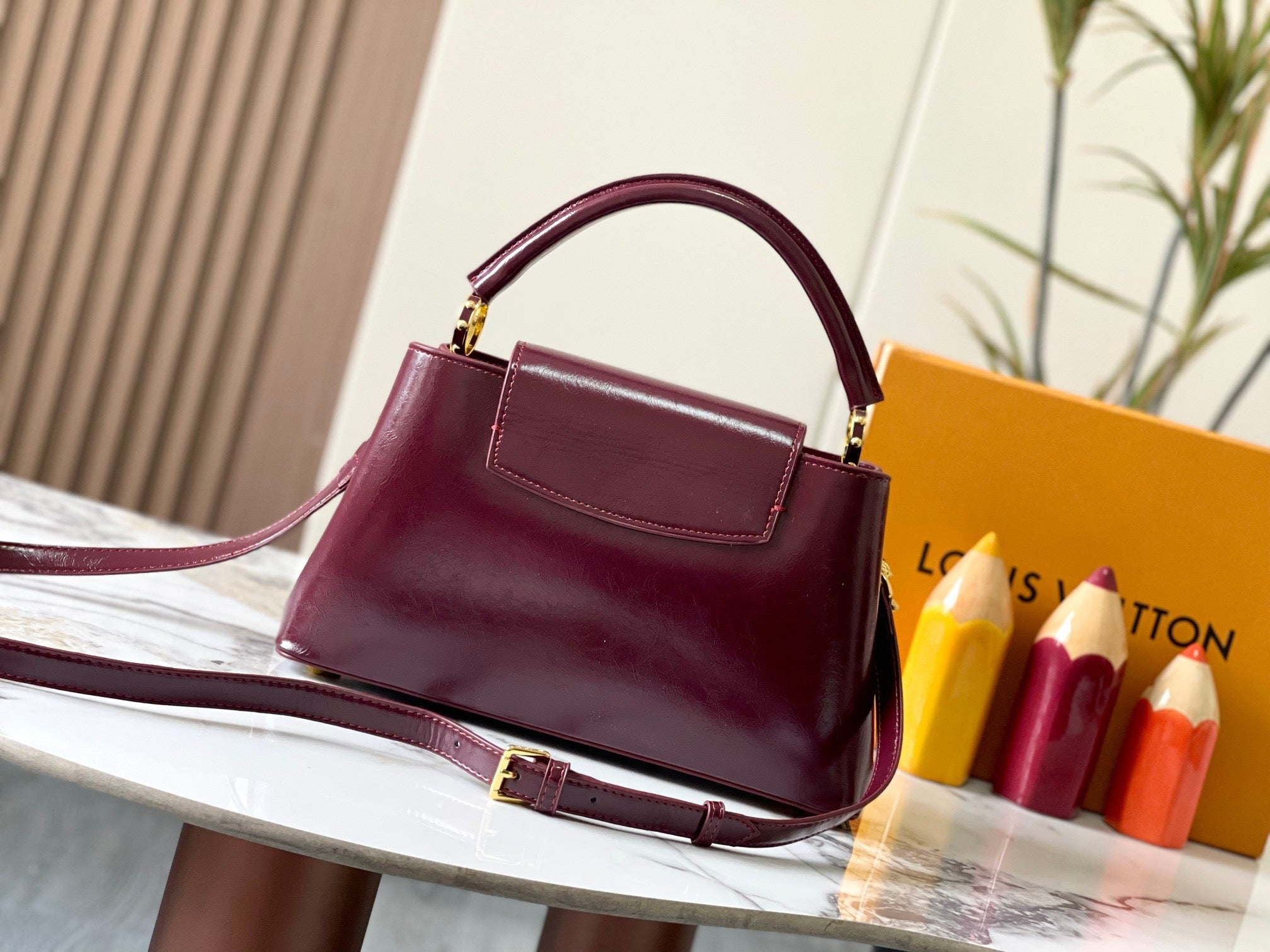 Louis Vuitton Metallic Logo Handbag Collection – Dual Size Luxe Series