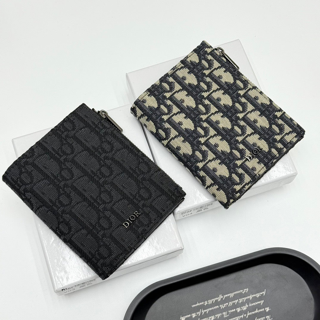 Christian Dior Monogram Zipper Wallet – Signature Logo Edition