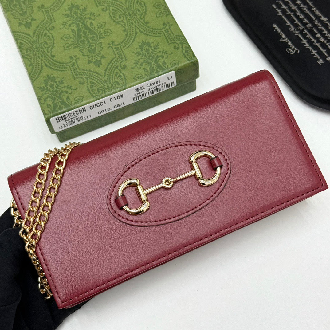 Gucci Horsebit Crossbody Wallet Collection – Signature Chain Edition