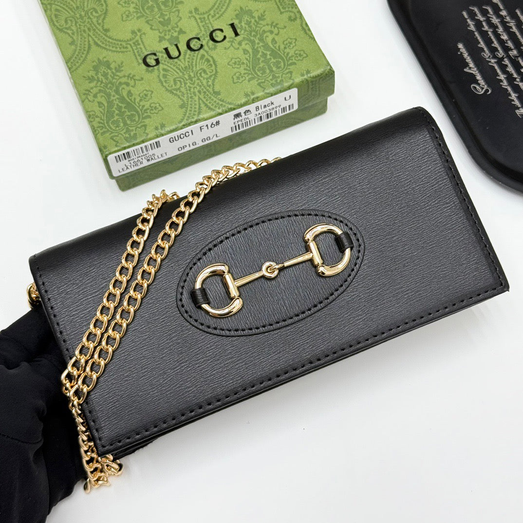 Gucci Horsebit Crossbody Wallet Collection – Signature Chain Edition