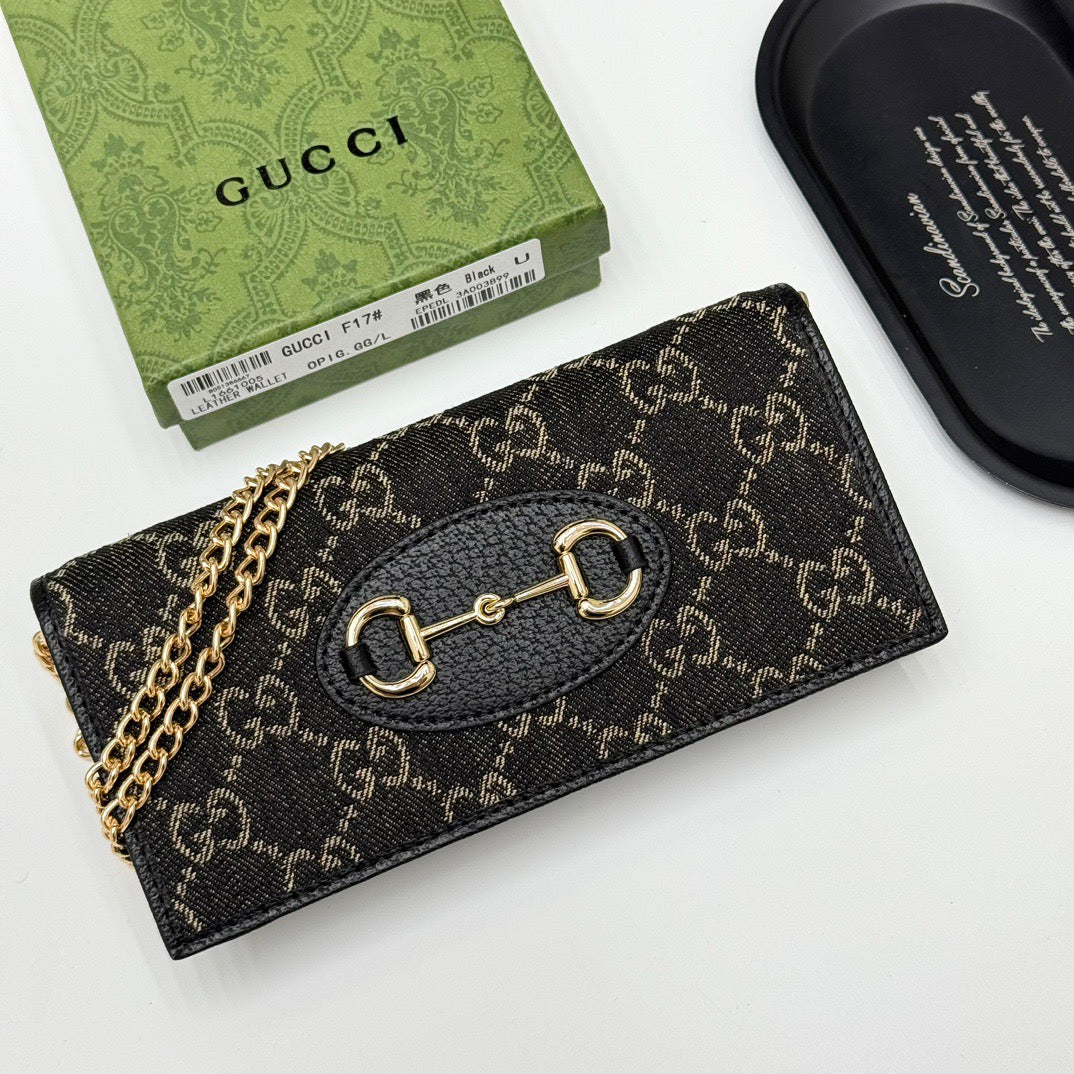 Gucci Horsebit Crossbody Wallet Collection – Signature Chain Edition