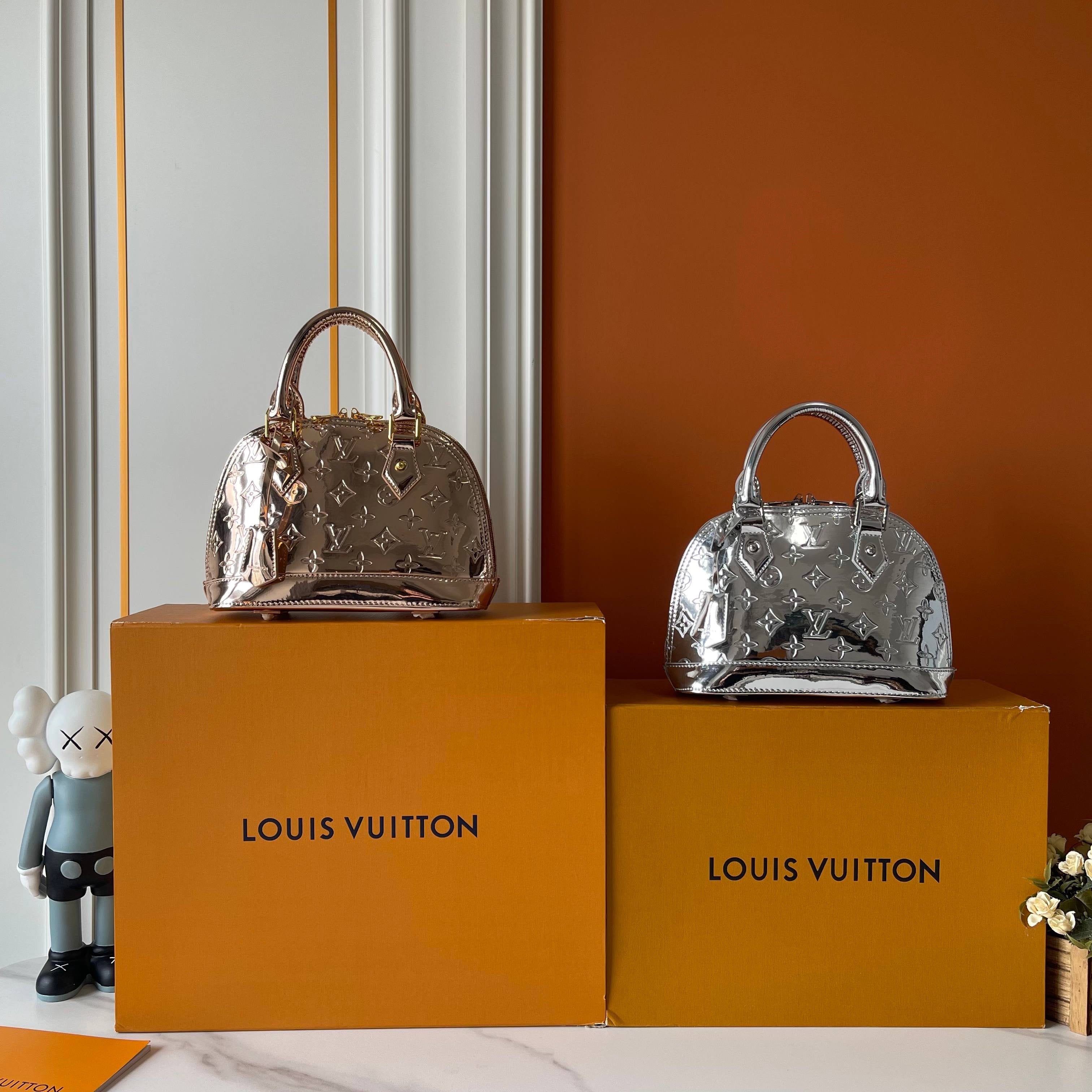 Louis Vuitton Metallic Dome Handbag Collection – Rose Gold & Silver Edition