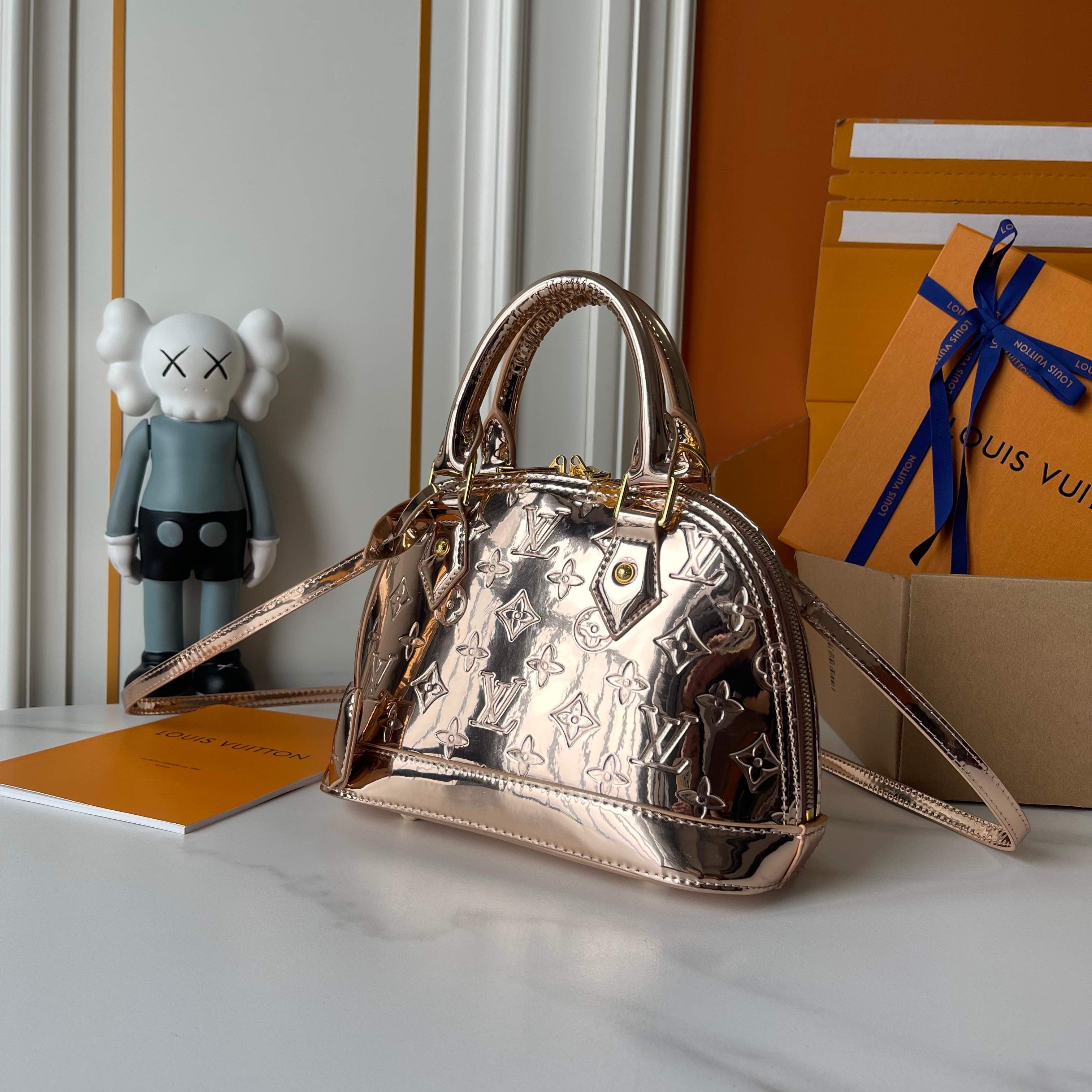 Louis Vuitton Metallic Dome Handbag Collection – Rose Gold & Silver Edition