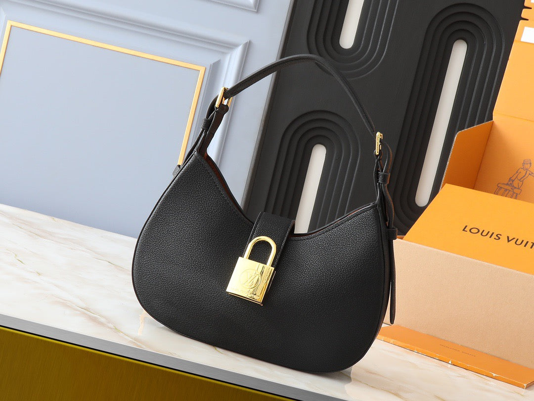 Louis Vuitton Crescent Padlock Handbag Collection – Gold Emblem Series