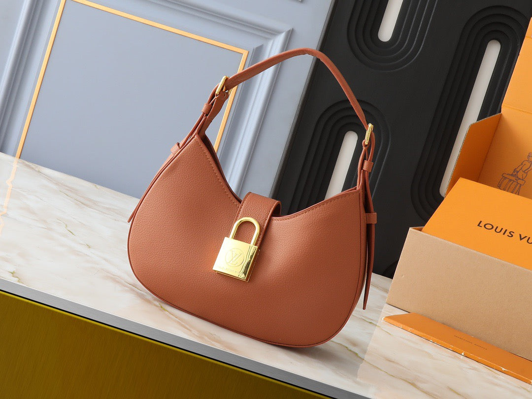 Louis Vuitton Crescent Padlock Handbag Collection – Gold Emblem Series