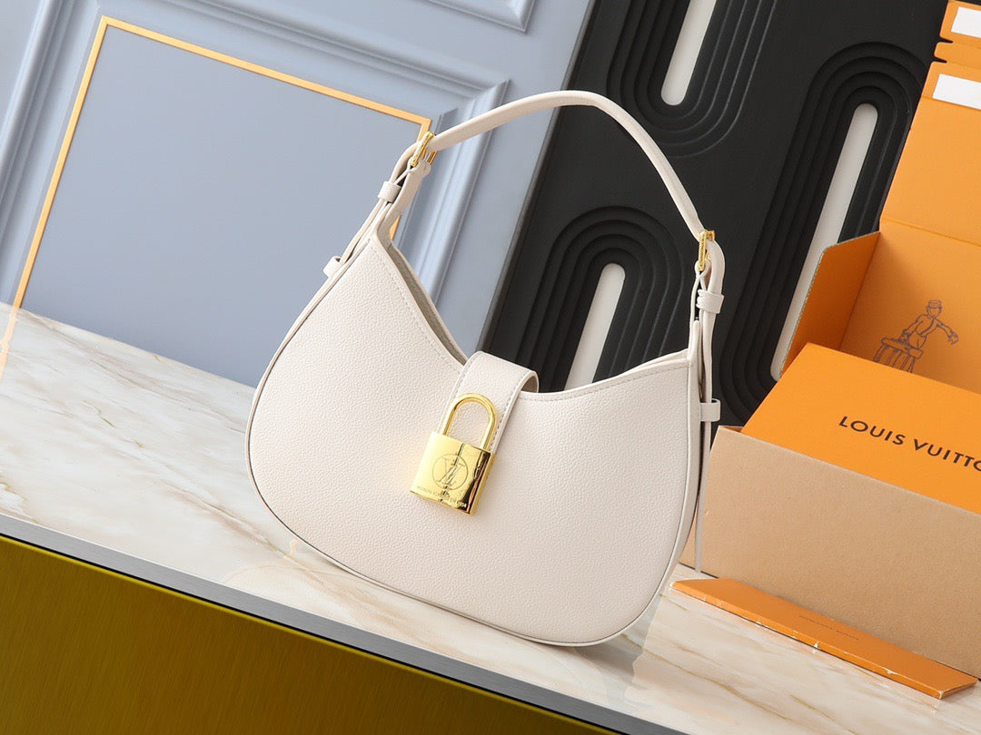 Louis Vuitton Crescent Padlock Handbag Collection – Gold Emblem Series