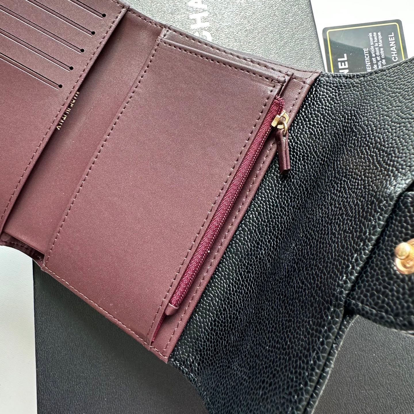 Chanel Quilted Flap Wallet Collection – Gold Logo Edition