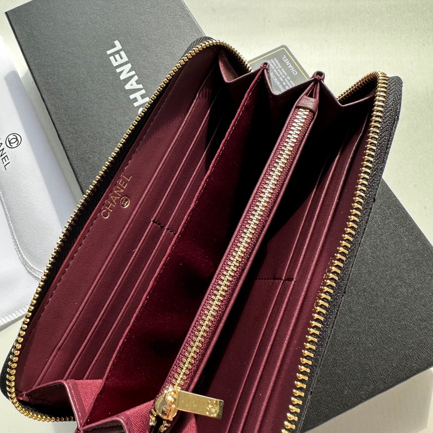 Chanel Quilted Zipper Wallet Collection – Chain Charm Edition