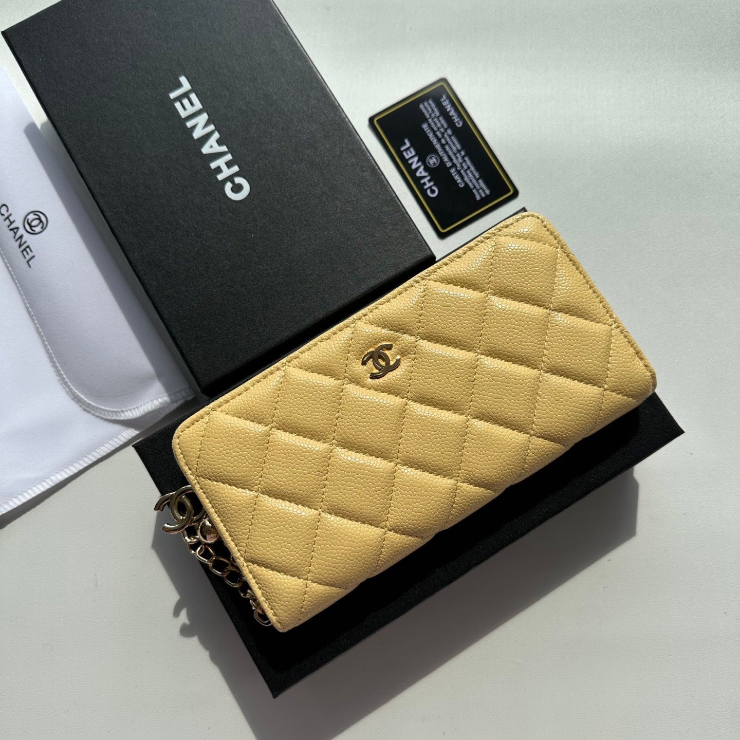 Chanel Quilted Zipper Wallet Collection – Chain Charm Edition