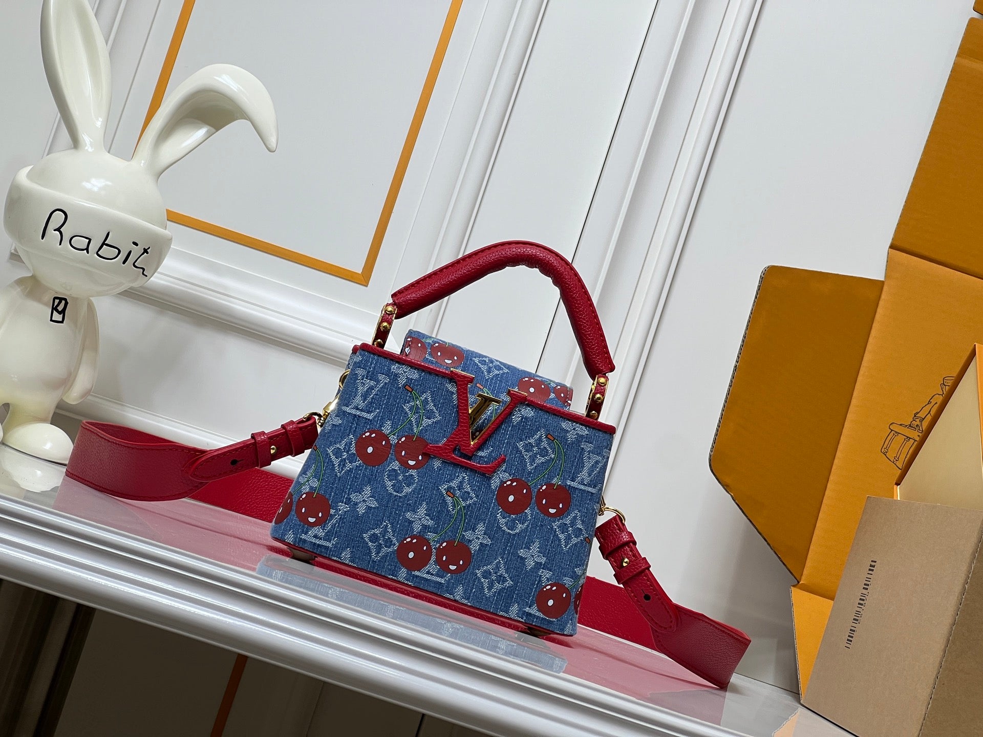 Louis Vuitton Cherry Denim Monogram Handbag Collection – Playful Luxe Edition