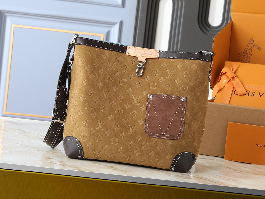 Louis Vuitton Suede Monogram Shoulder Bag – Urban Heritage Edition