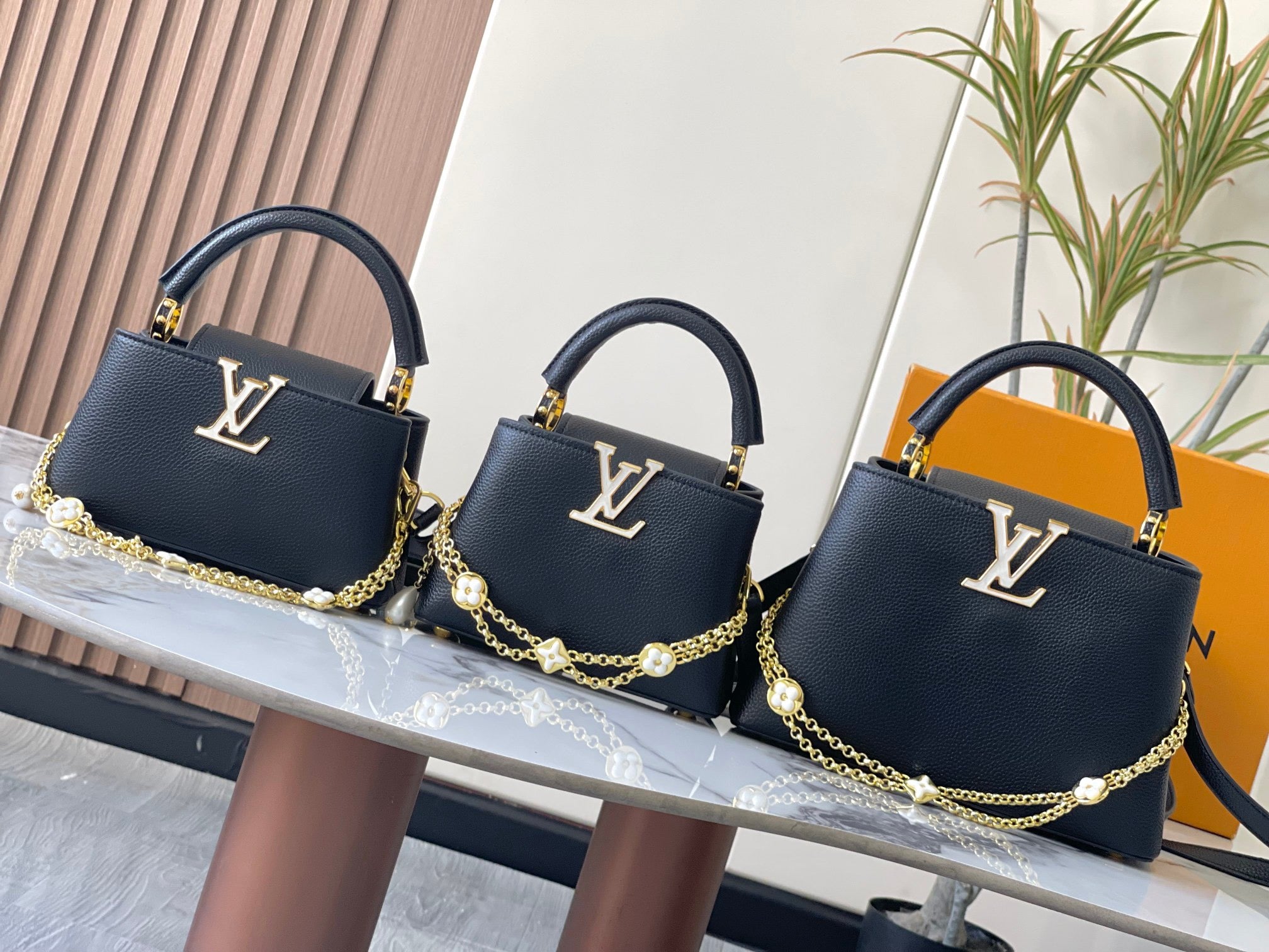Louis Vuitton Cream Monogram Handbag Trio