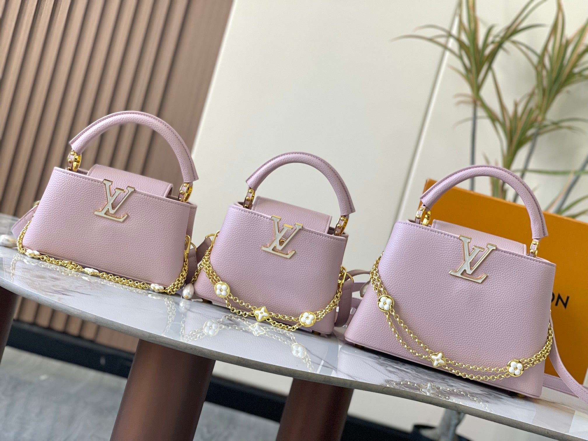 Louis Vuitton Cream Monogram Handbag Trio