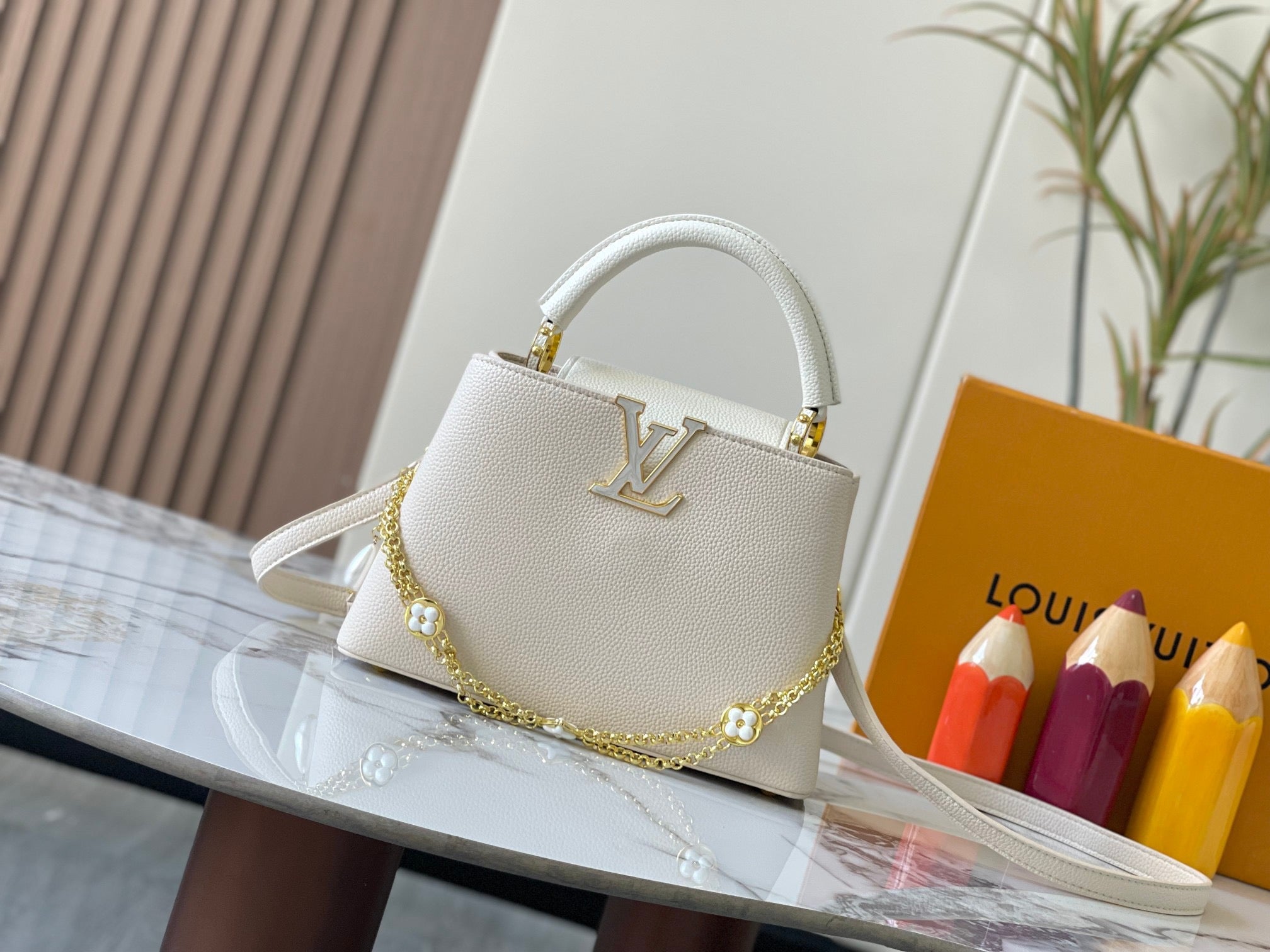 Louis Vuitton Cream Monogram Handbag Trio