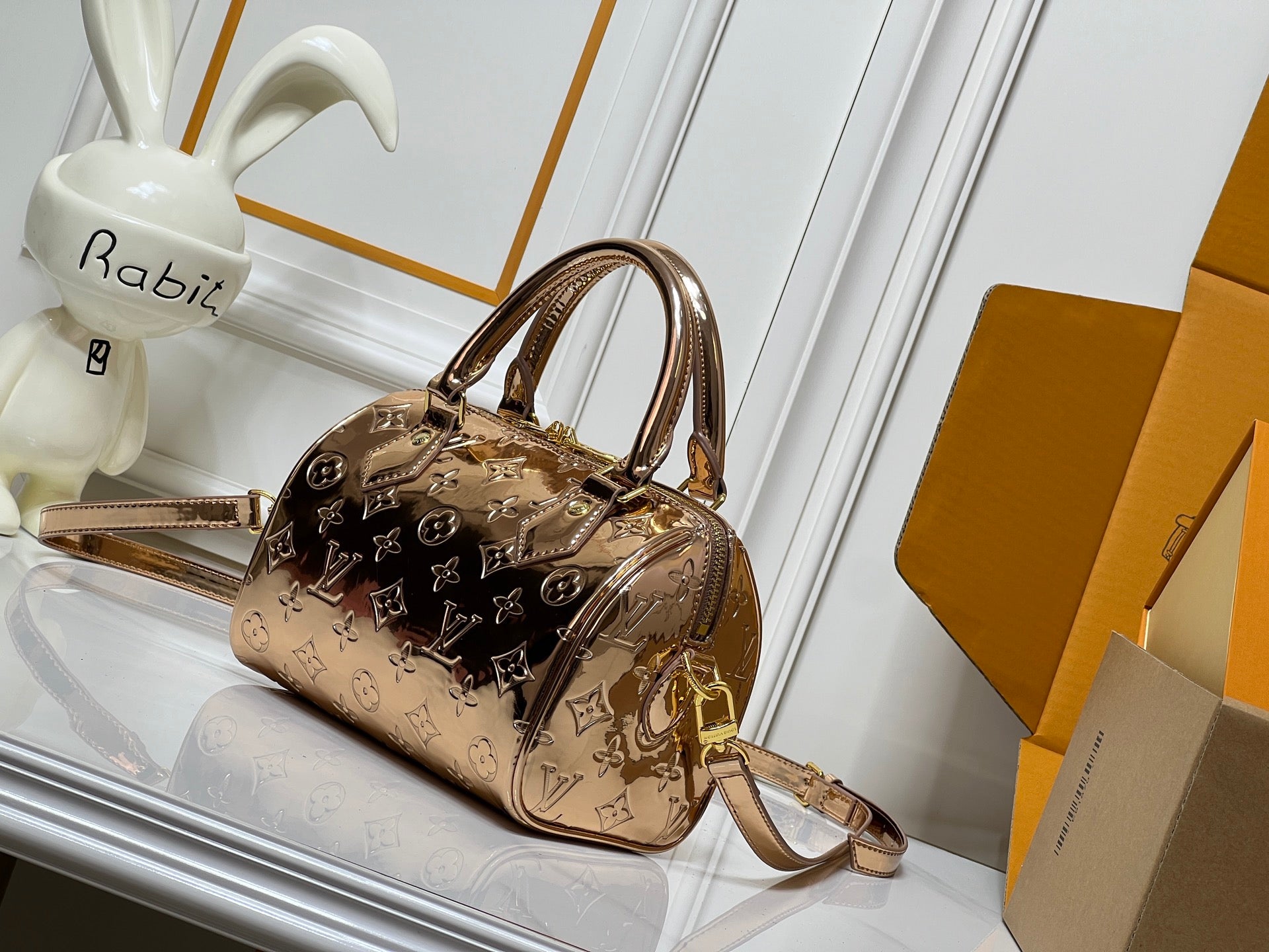 Louis Vuitton Metallic Monogram Handbag Duo – Rose & Silver Luxe Edition