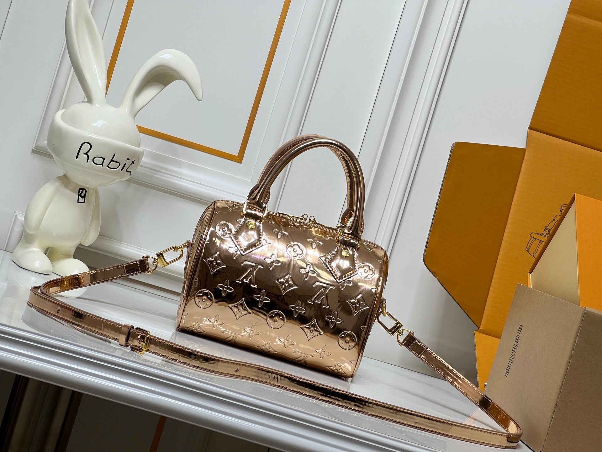 Louis Vuitton Metallic Monogram Handbag Duo – Rose & Silver Luxe Edition