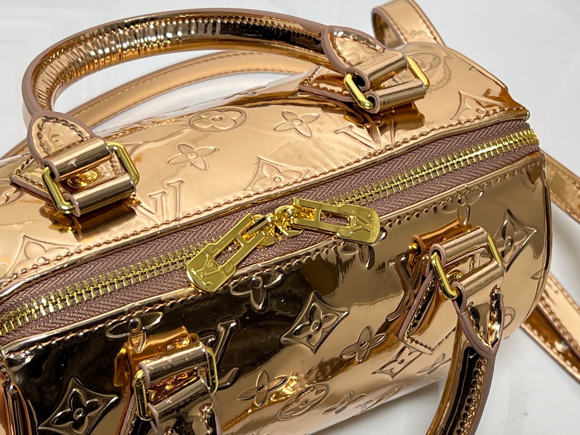 Louis Vuitton Metallic Monogram Handbag Duo – Rose & Silver Luxe Edition