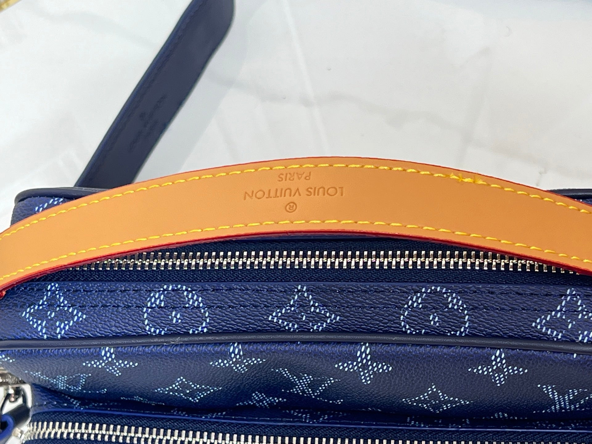 Louis Vuitton Blue Monogram Statement Bag – Heritage Remix Edition