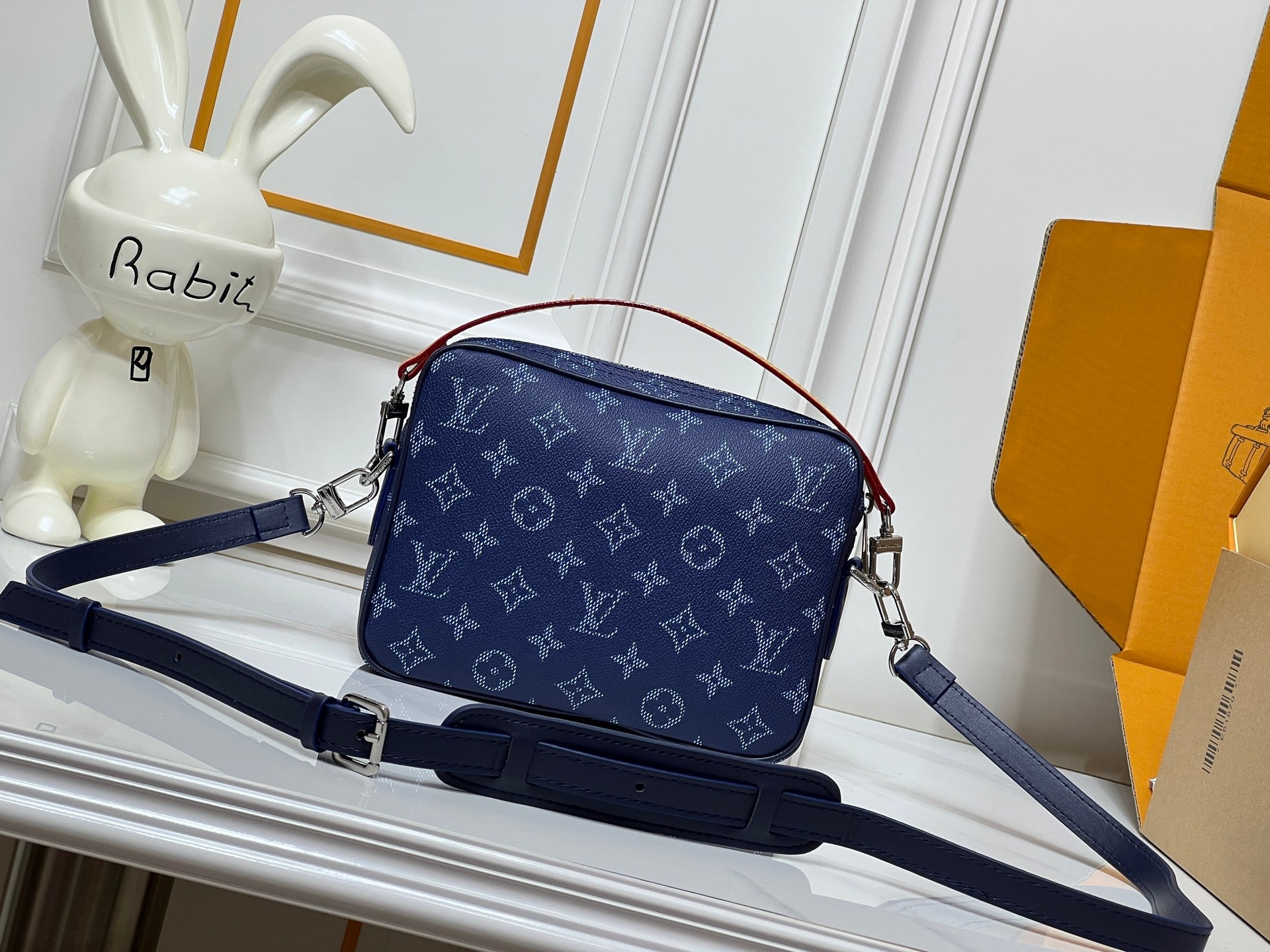 Louis Vuitton Blue Monogram Statement Bag – Heritage Remix Edition