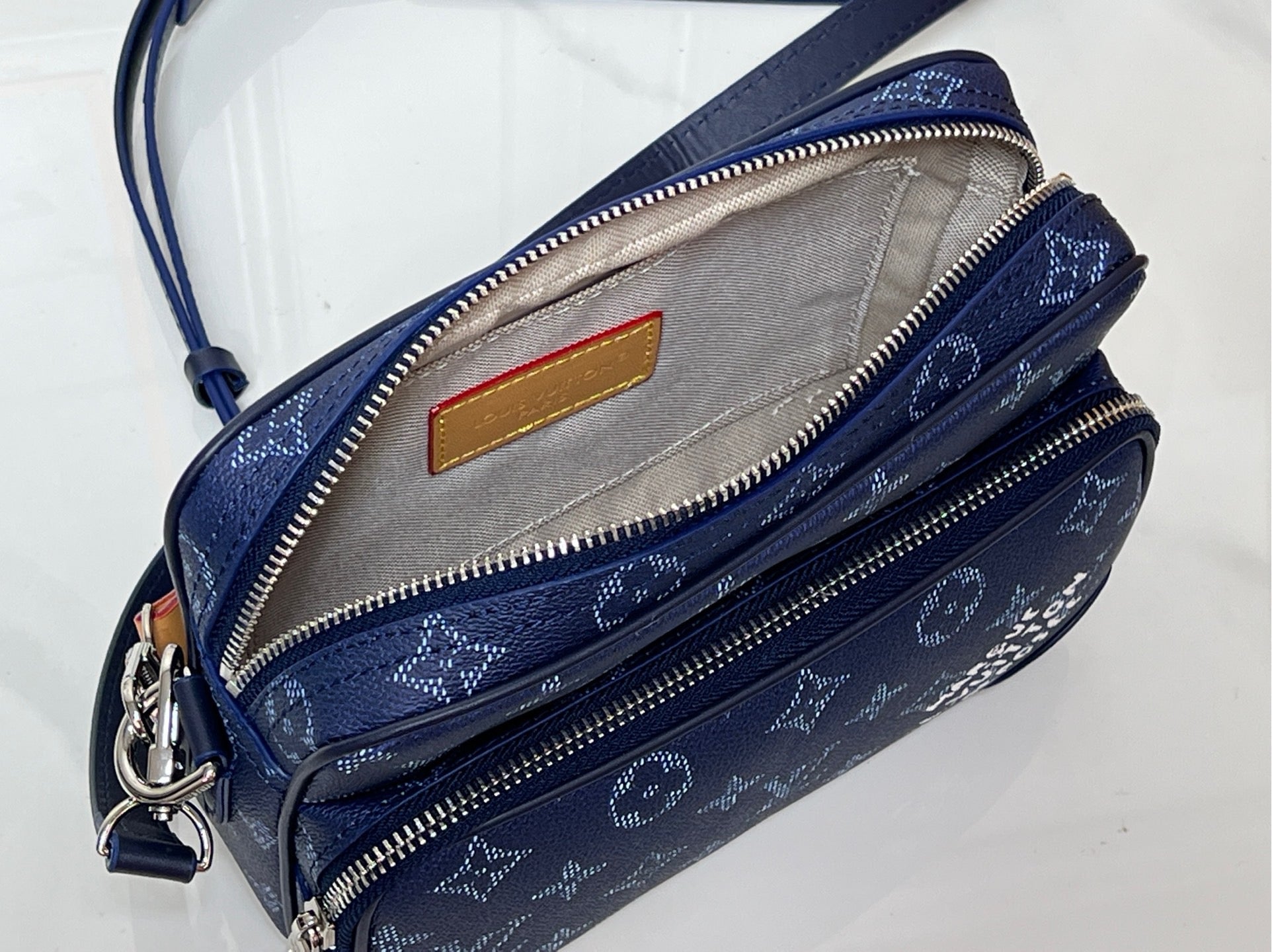 Louis Vuitton Blue Monogram Statement Bag – Heritage Remix Edition