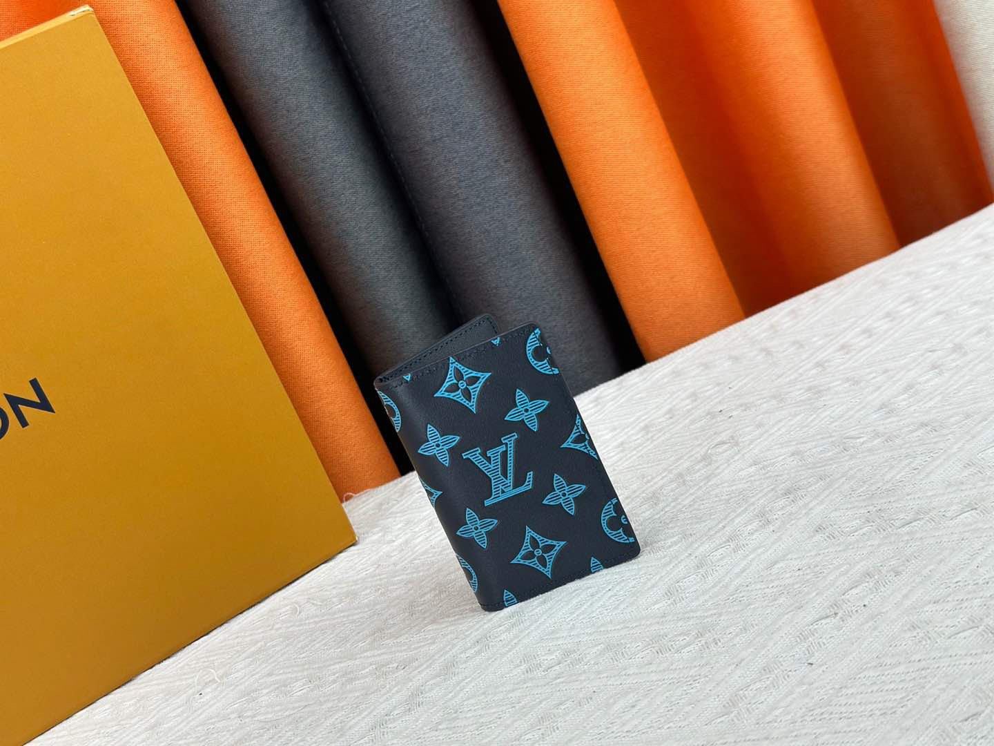 Louis Vuitton Compact Cardholder Navy & Blue Monogram Canvas