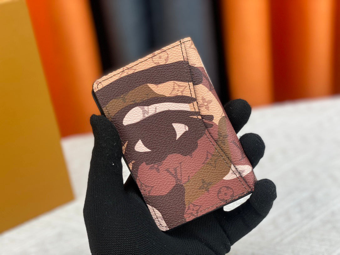Louis Vuitton Monogram Cardholder Artistic Eye Motif & Abstract Design
