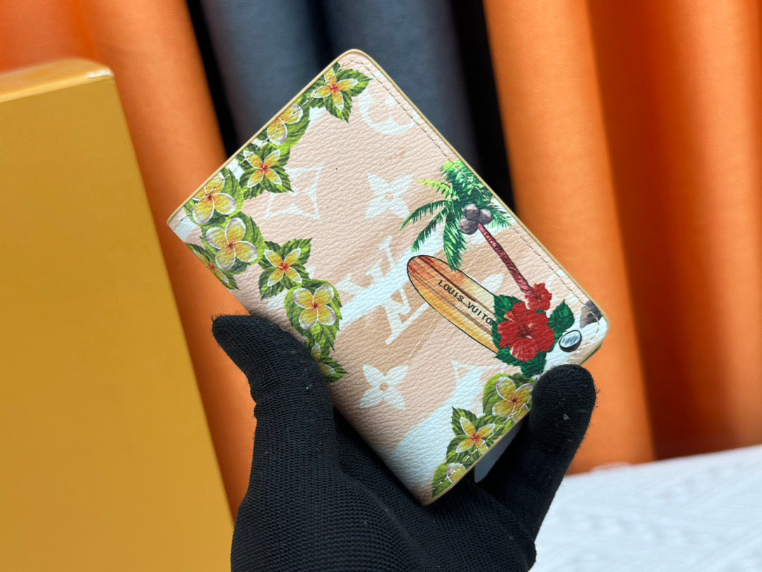 Louis Vuitton Compact Cardholder Tropical Surf Edition with Monogram Canvas