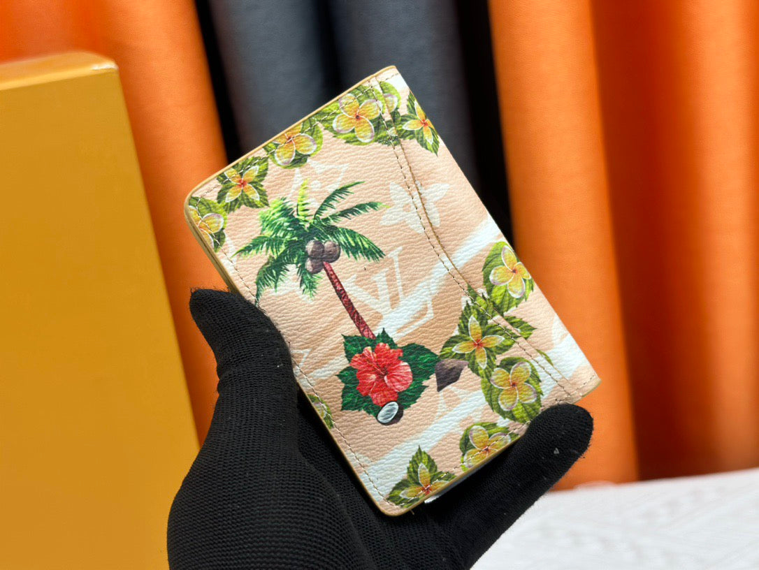 Louis Vuitton Compact Cardholder Tropical Surf Edition with Monogram Canvas