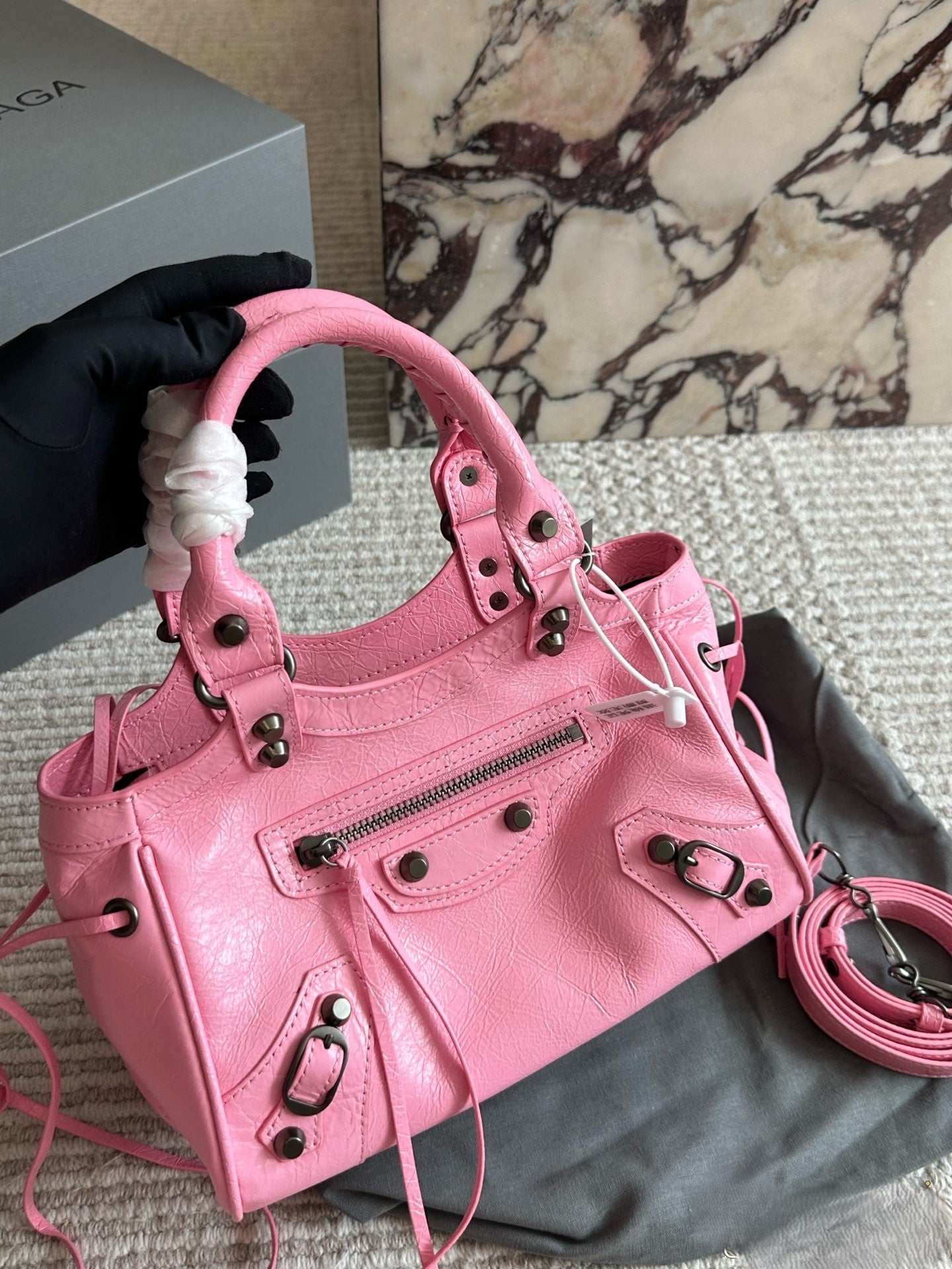 Balenciaga City Handbag Silver Hardware