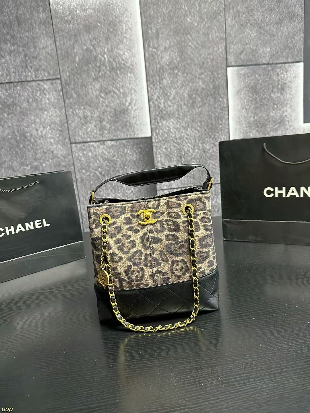 Chanel Quilted Bucket Handbag