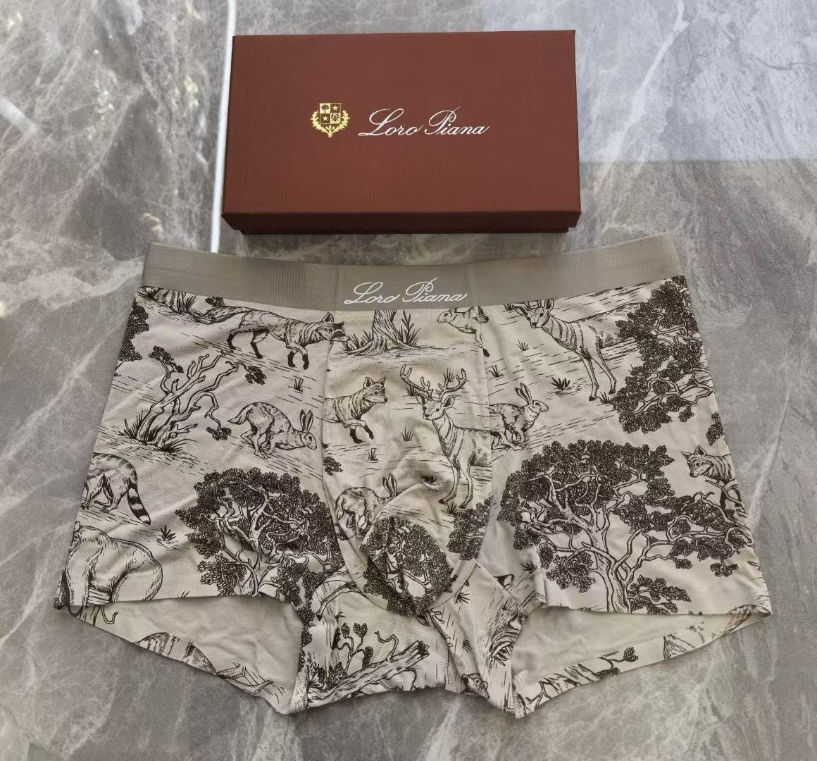 Loro Piana ToileVerde Briefs – Nature Etching Edition