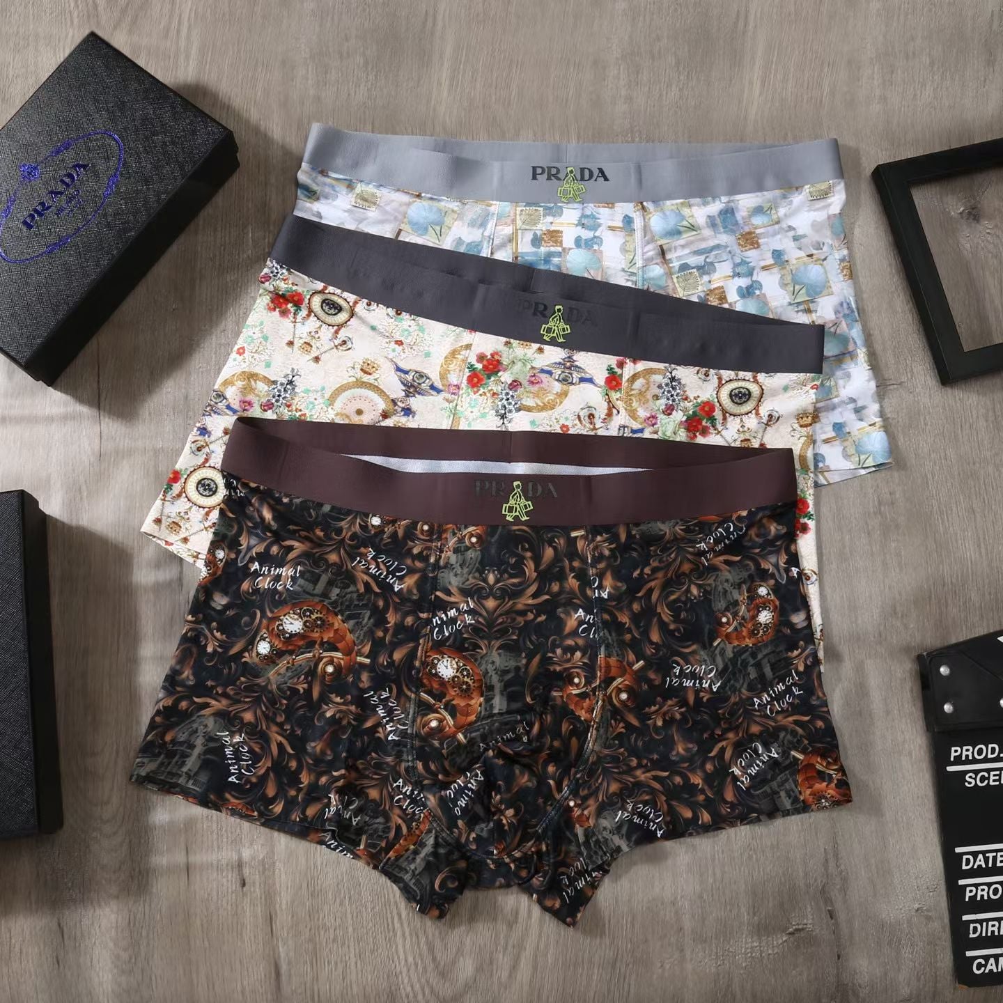 Prada Cinematique Boxer Set – Patterned Prestige Edition