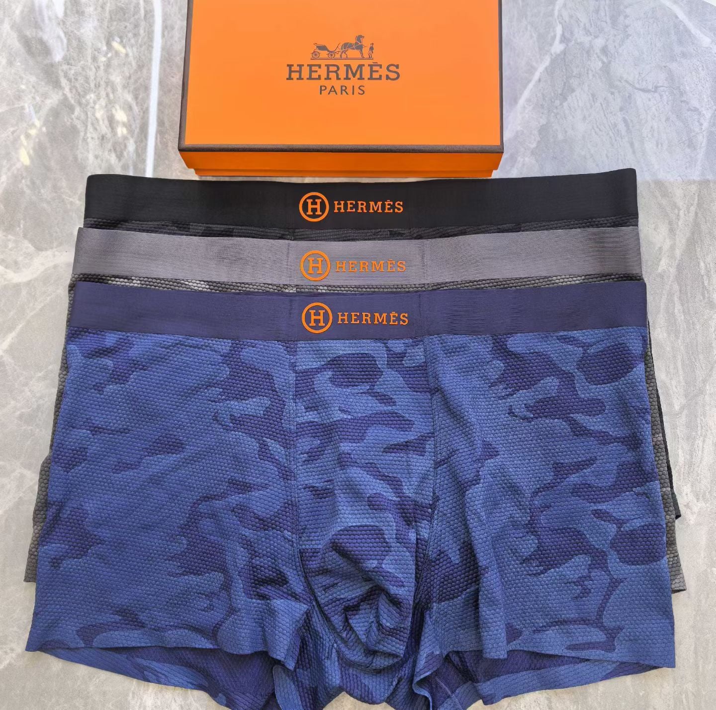 Hermès BlueCrest Briefs – Atelier Camouflage Editio