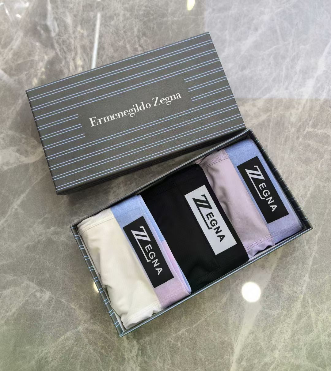 Zegna MonoFlex Briefs – Signature Stripe Edition