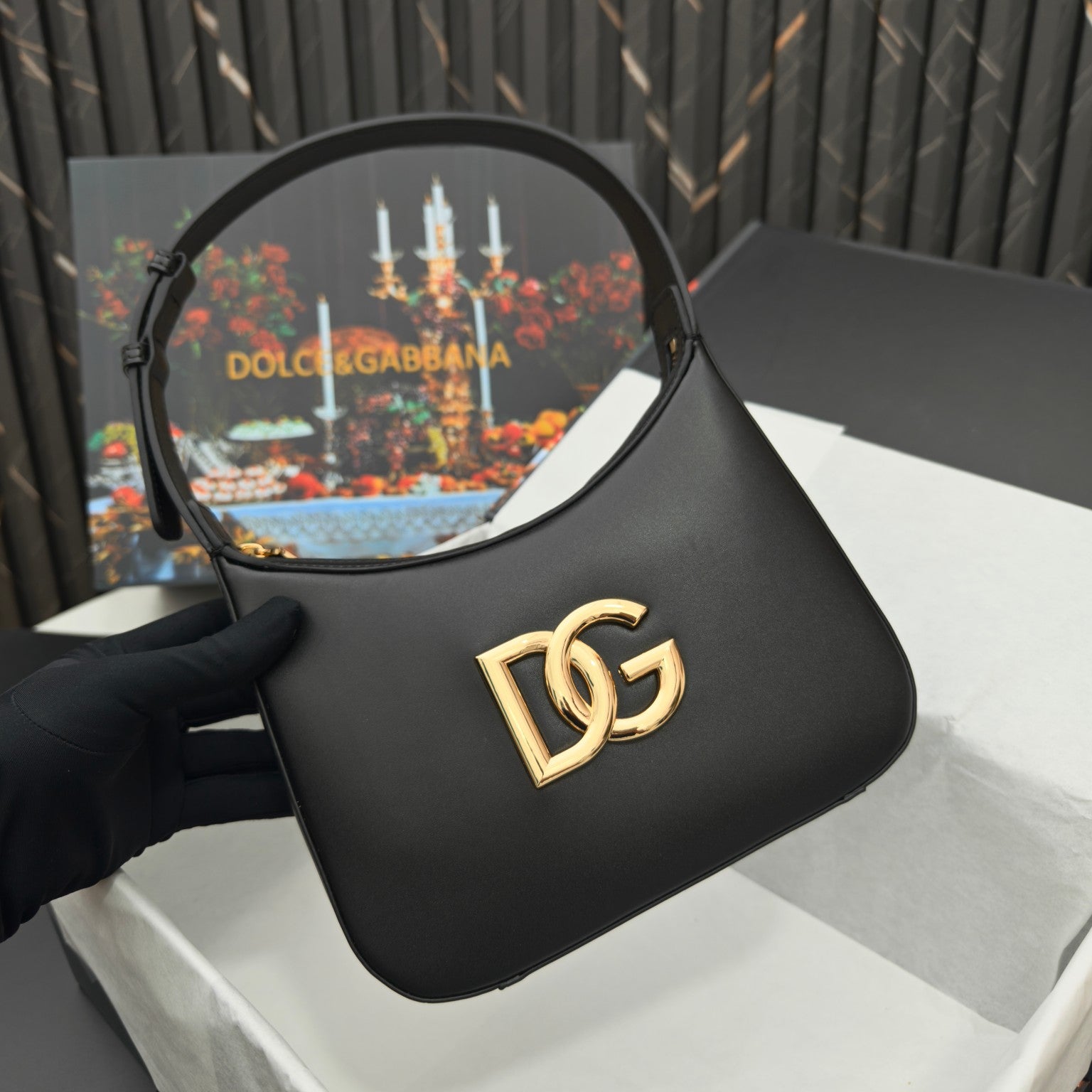 Dolce & Gabbana DG Logo Handbag Matte Leather
